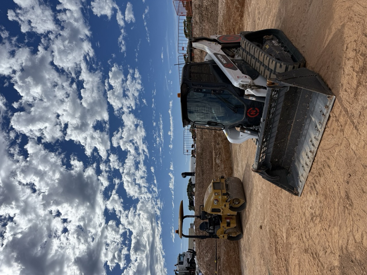 Plant fleet on earthworks site